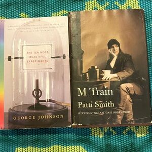 Hardcover M Train bought at the famous Strand Book Store and great book